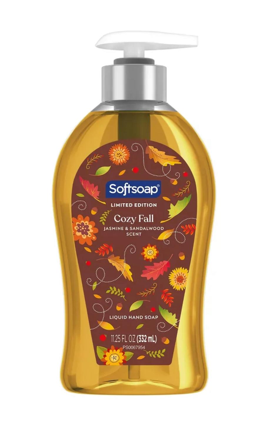 5 Softsoap Limited Edition Cozy Fall Jasmine Sandalwood Scent Liquid Hand Soap - Bellso